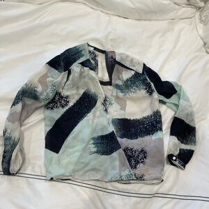 Stylein printed wrap blouse